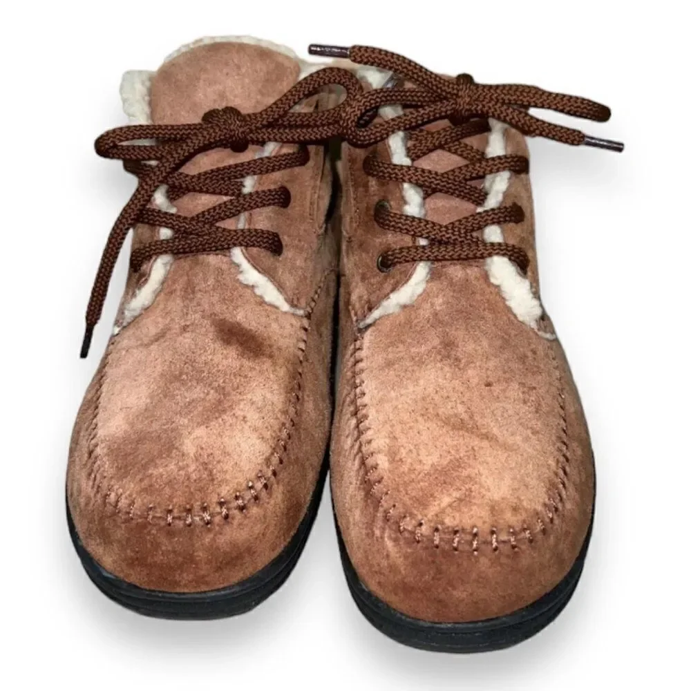 Faded Glory‎ Lydia Fleece Lined Boots Vintage Brown Suede 6295020 Men's 12